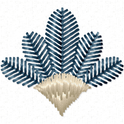 Flowers And Tree Embroidery Design 12